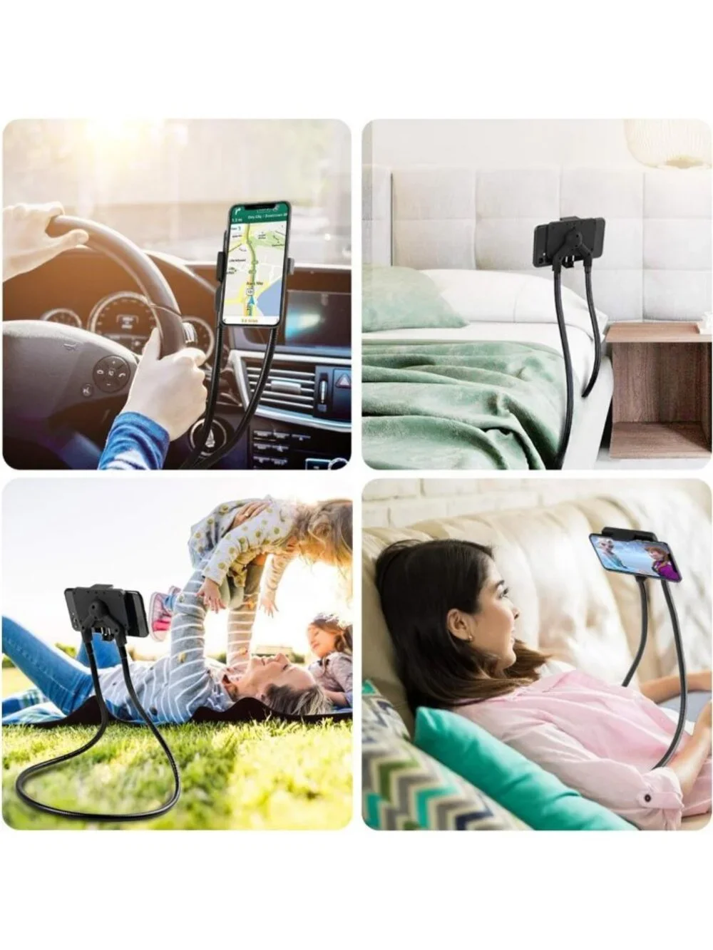 Universal Cell Phone Holder Stand, Flexible Lazy Bracket, Multi-Function Mount
